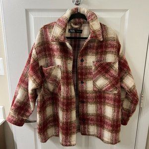Zara Oversized Plaid Shacket